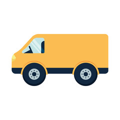 yellow van vehicle