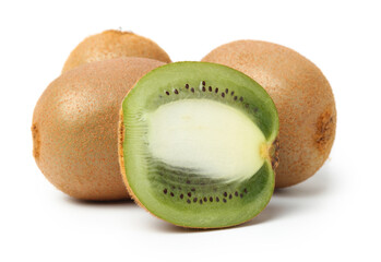 kiwi fruit isolated on white