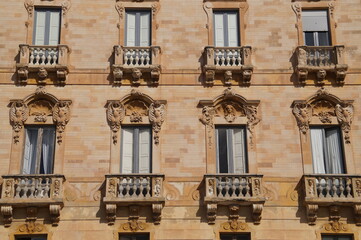 facade of the old house
