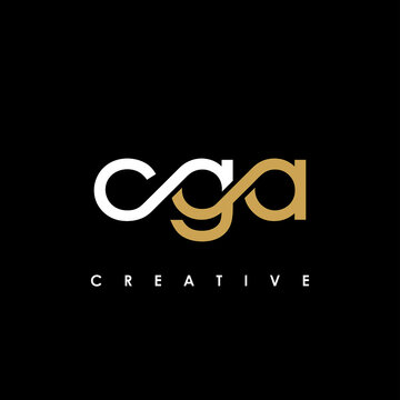 CGA Letter Initial Logo Design Template Vector Illustration	
