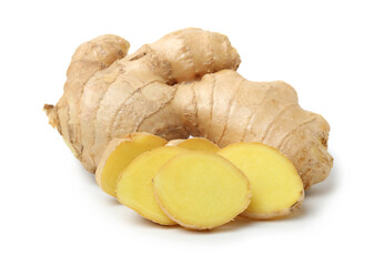 ginger isolated on white background.