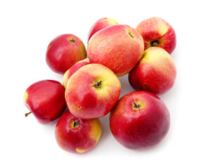 Many ripe red apples.