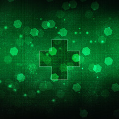 2D illustration medical structure background
