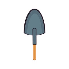 Isolated garden shovel. Gardening icon. Vector illustration