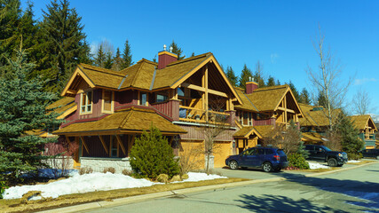 Townhomes with new cedar roofs in residential area within walking distance of Whistler Village and ski hills