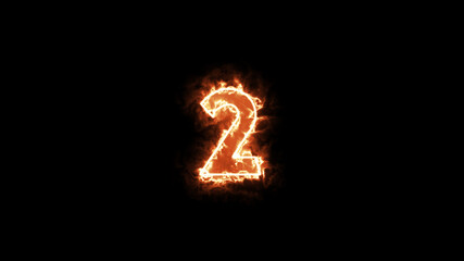 number 2 letter burning or flammable
