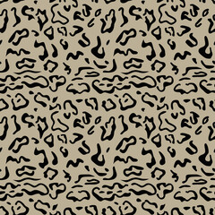 Vector seamless pattern of snow leopard skin. Background design, textile decoration, animalistic print.