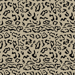 Vector seamless pattern of snow leopard skin. Background design, textile decoration, animalistic print.