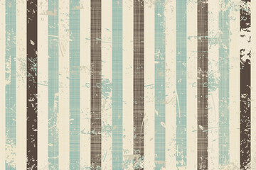 Abstract seamless striped pattern with an effect of attrition in retro color. Vector shabby geometric carpet. Vintage background for ceramic tile, wallpaper, linoleum, textile, rug, web page