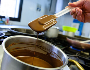 Cioccolato fuso a bagnomaria, fuoco selettivo