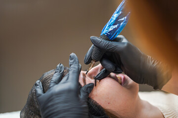 Permanent makeup tools, pigments, needles, permanent makeup