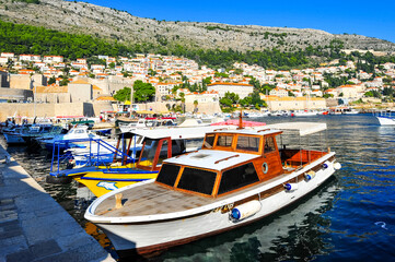 Fototapeta na wymiar Croatian City of Dubrovnik in the Summer