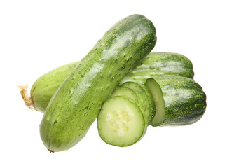 cucumber isolated on white background