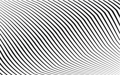 modern art curved lines patter. monochrome waves. geometric vector background.wallpaper concept for web and print