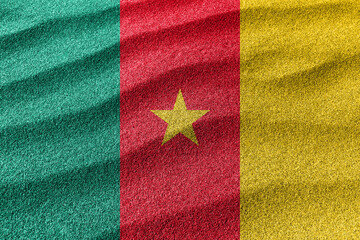 Cameroon sand flag, national flag
