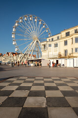 Giant Wheel on the seafront of Wimereux on the French Opal Coast.