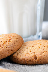 not sweet but dry and crunchy cookies with added sugar