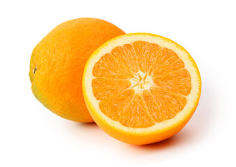 orange fruit isolated on white background