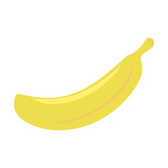 Cartoon banana. Isolated vector.