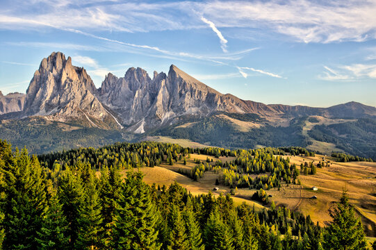 Scenic View Of Landscape And Mountains Against Sky