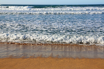 Waves on Hanalei Beach, Kauai