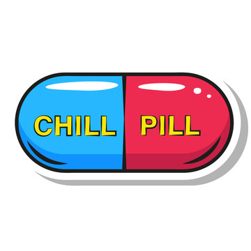 Chill Pill  In Pop Art Style
