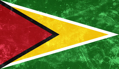 Guayana grunge flag. Vector illustration