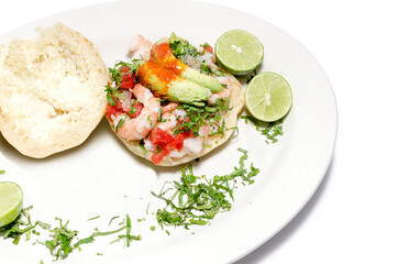 Torta de camaron preparada