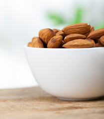 dry almonds without roasting or other processing