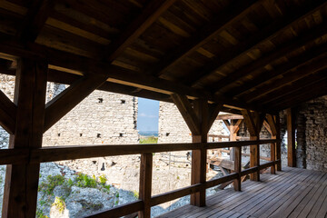 Ogrodzieniec ruins of a medieval castle. Czestochowa region, Poland.
Medieval castle ruins located in Ogrodzieniec, Poland.