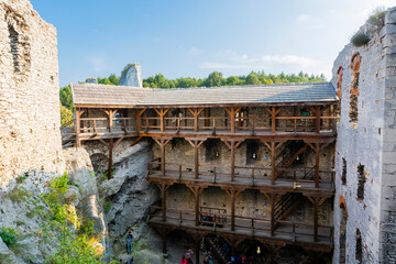 Ogrodzieniec ruins of a medieval castle. Czestochowa region, Poland.
Medieval castle ruins located in Ogrodzieniec, Poland.