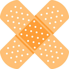 Vector illustration of the adhesive bandage
