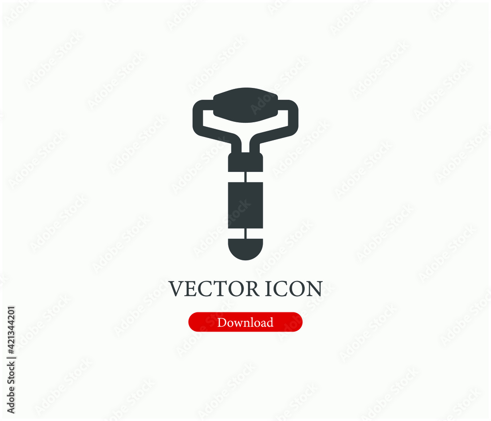 Poster skincare vector icon. editable stroke. linear style sign for use on web design and mobile apps, logo