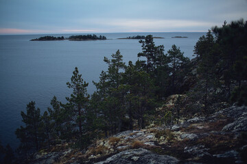 sunrise over the lake