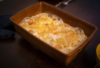 gratin dauphinois sorti du four