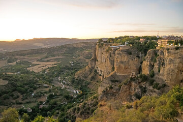 Fototapeta na wymiar Ronda, one the most beautiful towns in Malaga, Andalusia, Spain