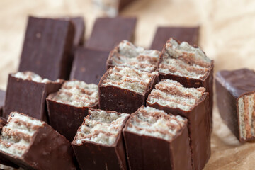 combined candies broken in the middle