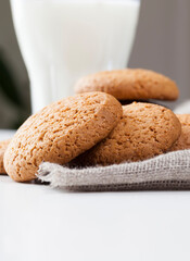 not sweet but dry and crunchy cookies with added sugar