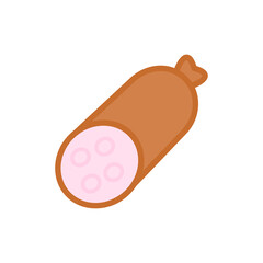 sausage icon on a white background, vector illustration
