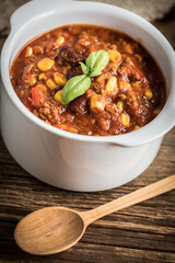 Mexican chili con carne.