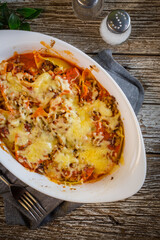 Macaroni casserole.