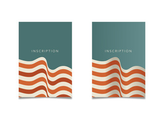 Vector abstract creative backgrounds in minimal trendy style gradient 