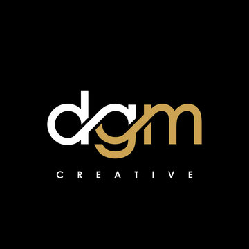 DGM Letter Initial Logo Design Template Vector Illustration