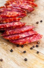 beef meat prepared and marinated for food, the products are ready and eaten dried