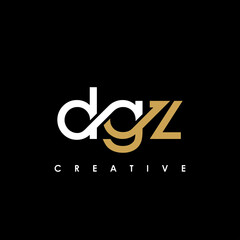 Fototapeta na wymiar DGZ Letter Initial Logo Design Template Vector Illustration