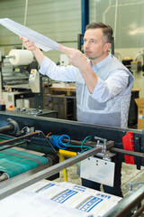 portrait of a printing press worker