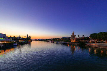 Rio Guadalquivir en Sevilla