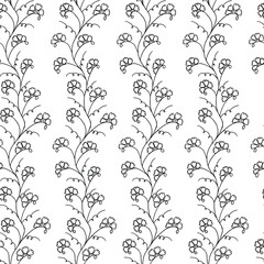seamless floral pattern with flowers