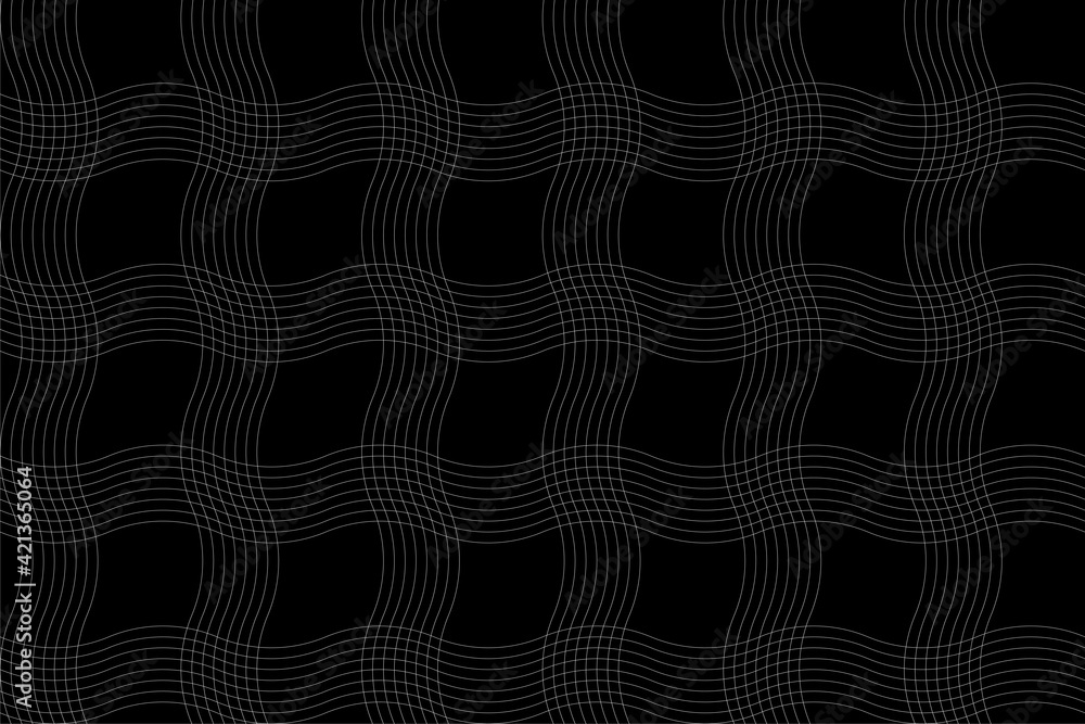 Poster abstract lines of graphic pattern. design square flags stripe of tile line white on black. design pr