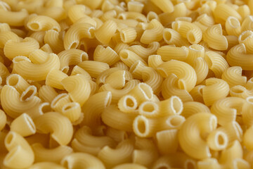 raw italian pasta background. top side view. textured 